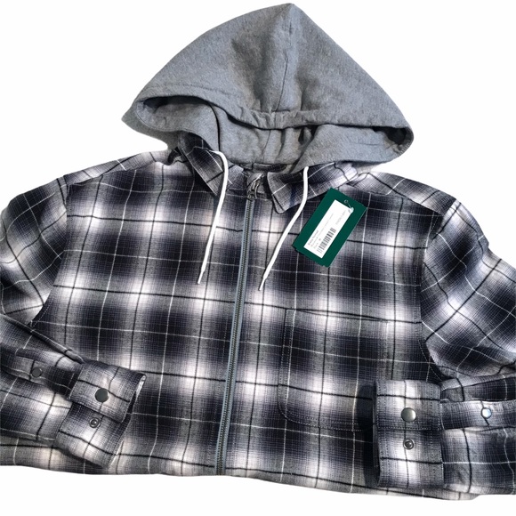 Bixby Nomad Hooded Lined Flannel Shirt 